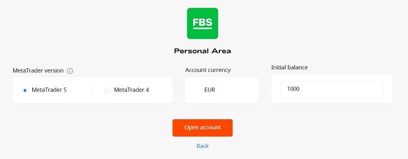 Fbs demo deals account