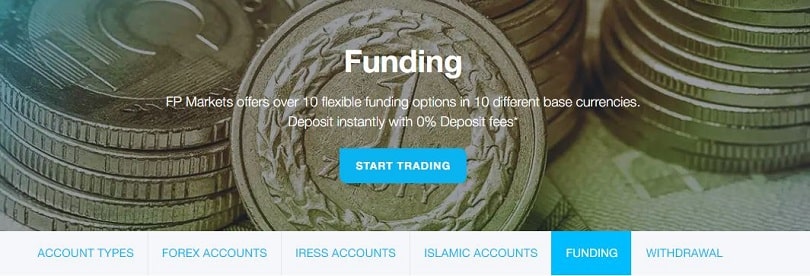 fp markets funding page