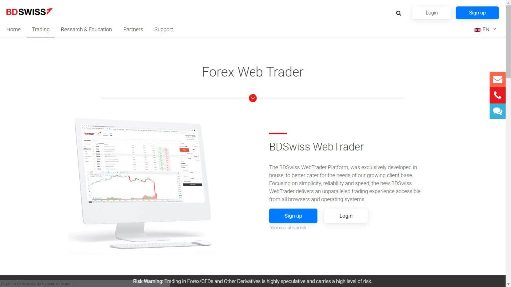 bdswiss webtrader webpage