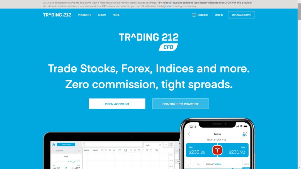 trading 212 cfd account features