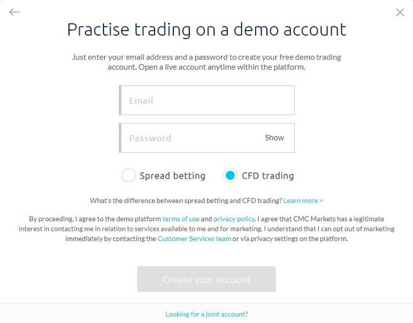 Capital Spread Betting Demo