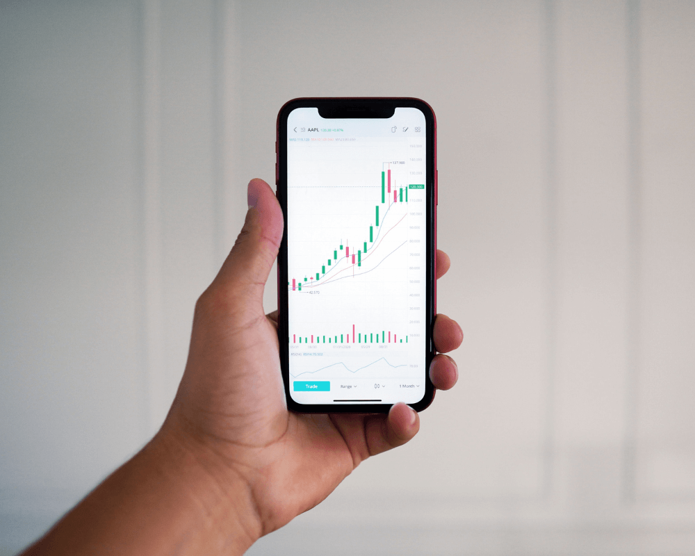 app with crypto chart