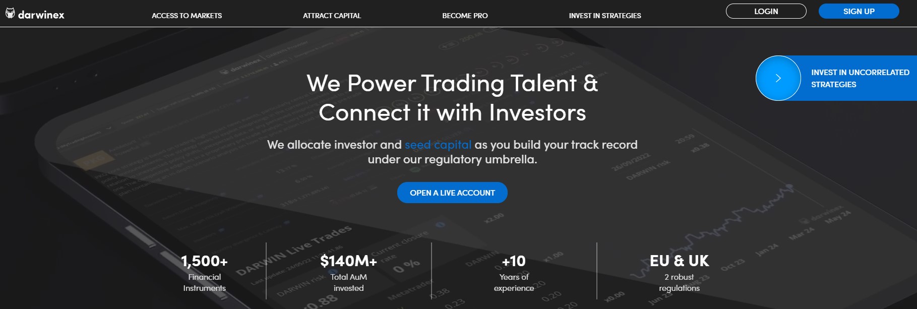 Darwinex homepage