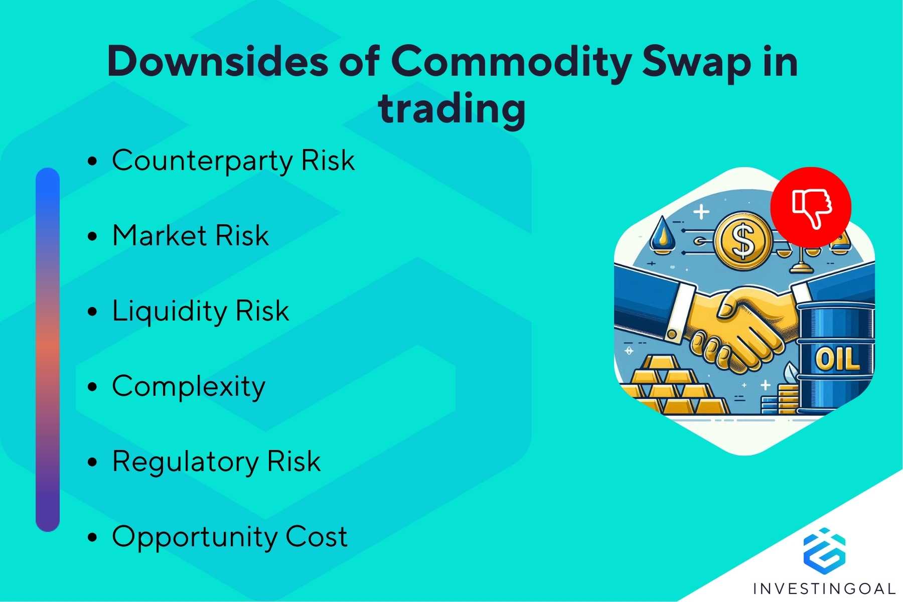 What are the downsides of Commodity Swap