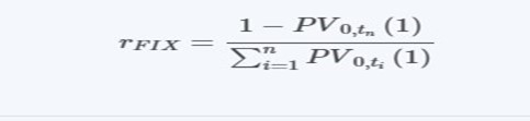 The formula of the equity swap