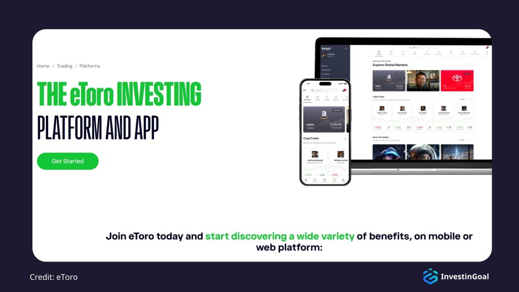 General View of the Trading Platforms on eToro