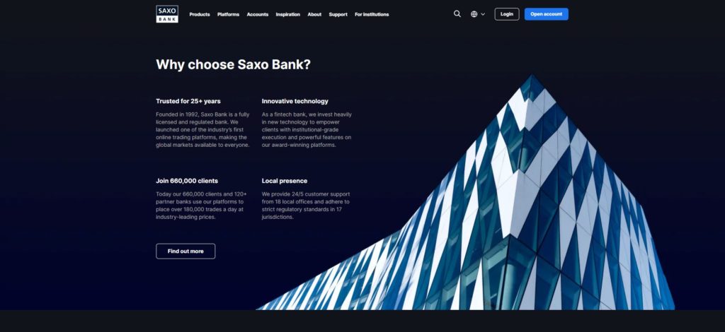 por qué eligir el broker saxo bank