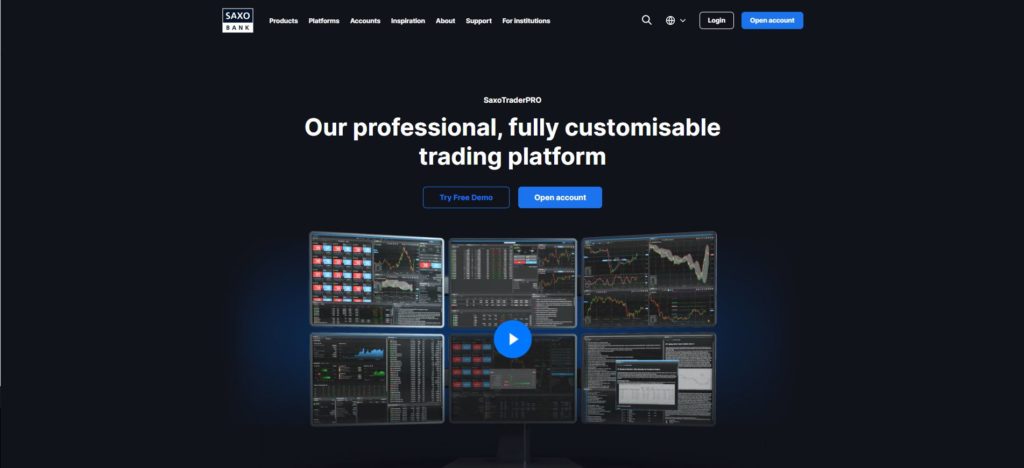 la plataforma SaxoTraderPRO de saxo bank