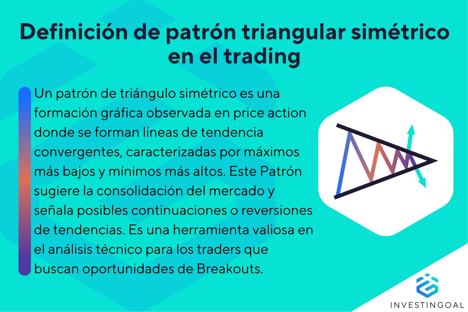 Patrón de triángulo simétrico
