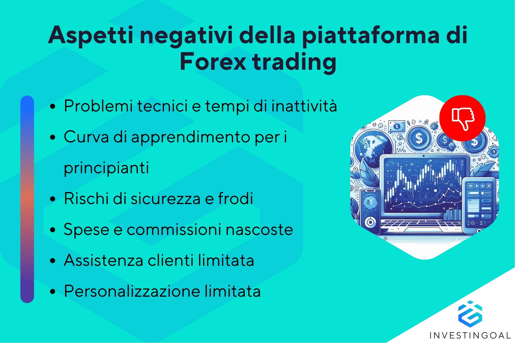 Quali sono gli svantaggi della piattaforma di Forex trading?