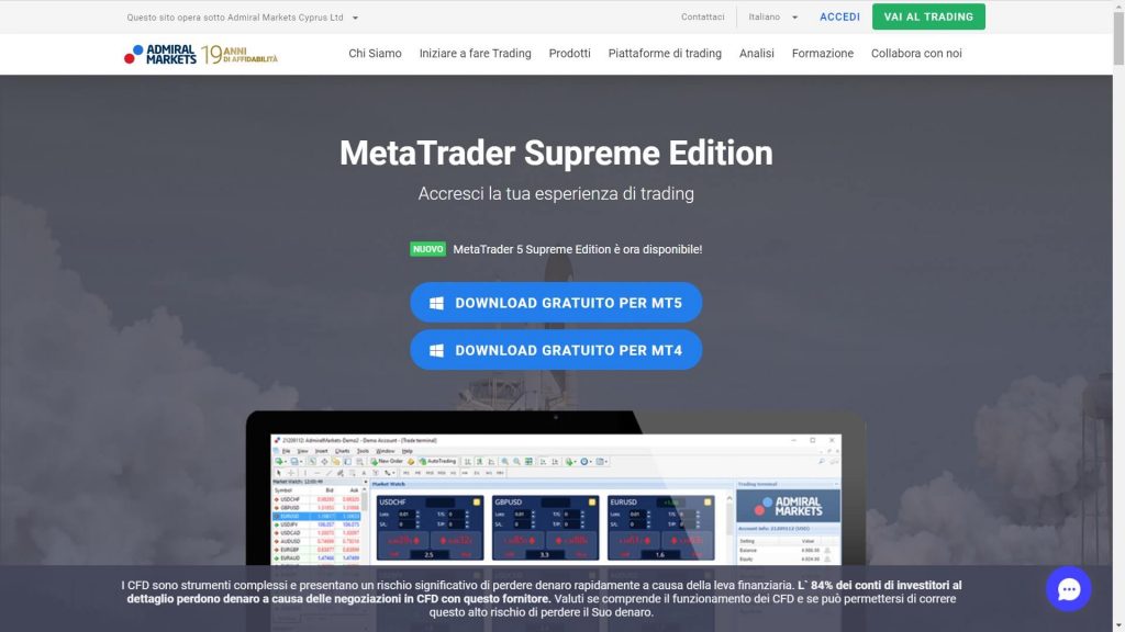 metatrader supreme edition di admiral markets