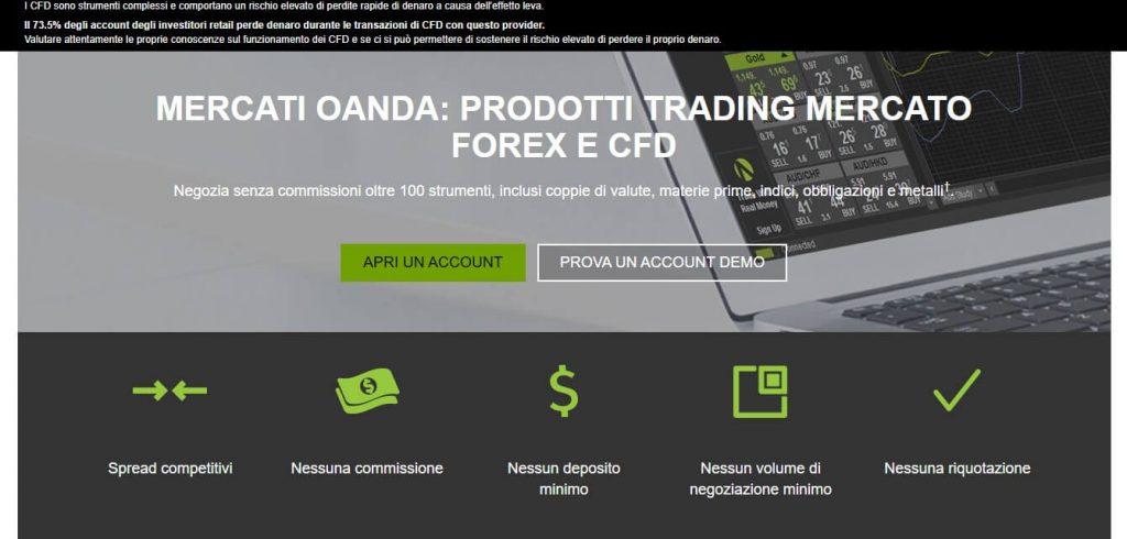 oanda costi di forex e cfd