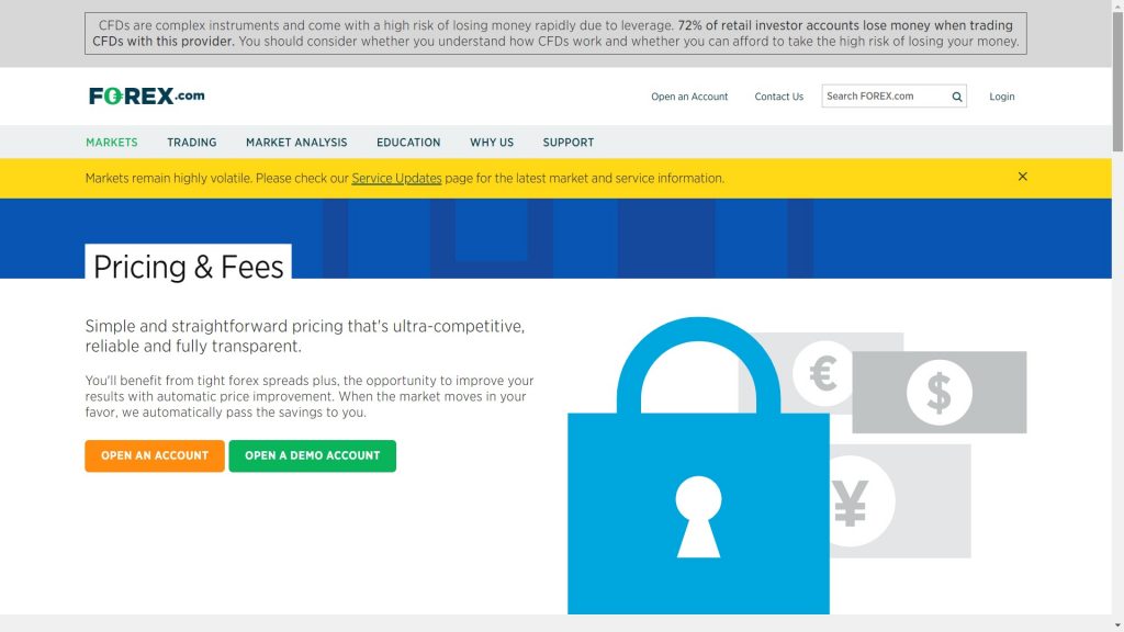 costi e commissioni di forex.com